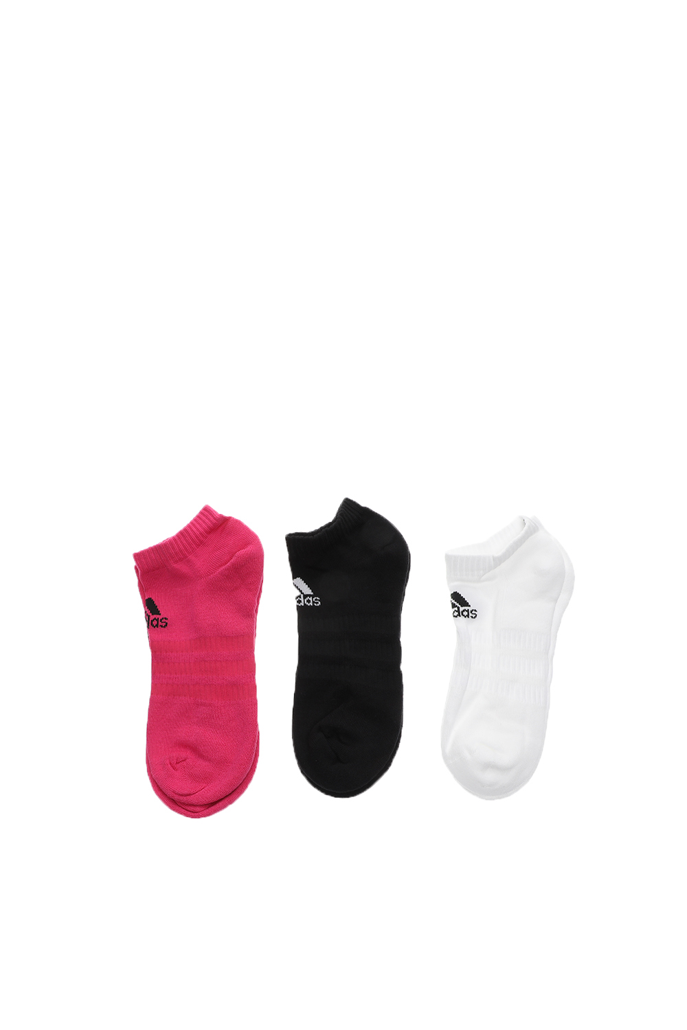 adidas Performance - Unisex κάλτσες σετ των 3 adidas Performance CUSH LOW 3PP μαύρες ροζ λευκές