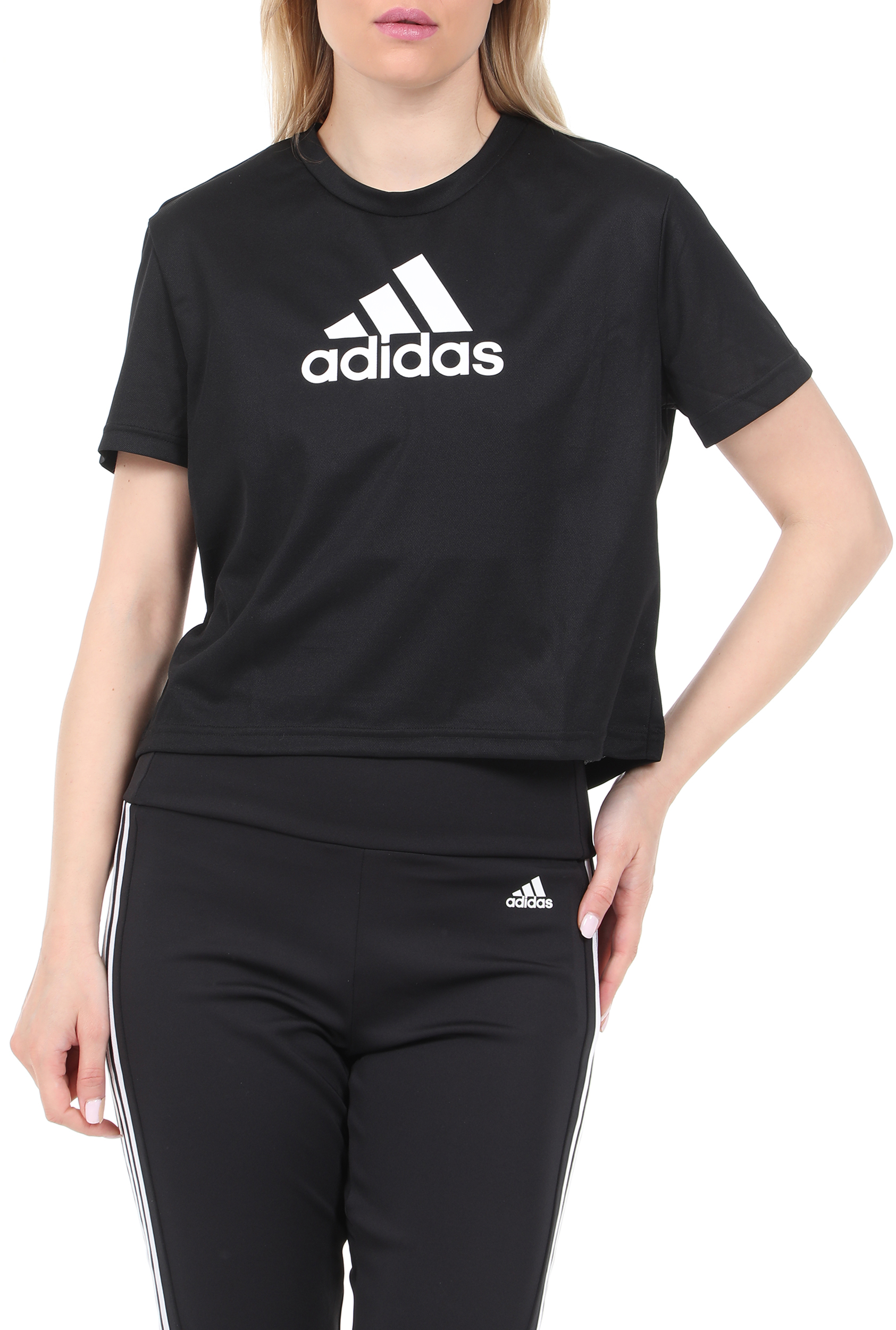 Γυναικεία/Ρούχα/Αθλητικά/T-shirt-Τοπ adidas Originals - Γυναικείο cropped top adidas Originals BL μαύρο