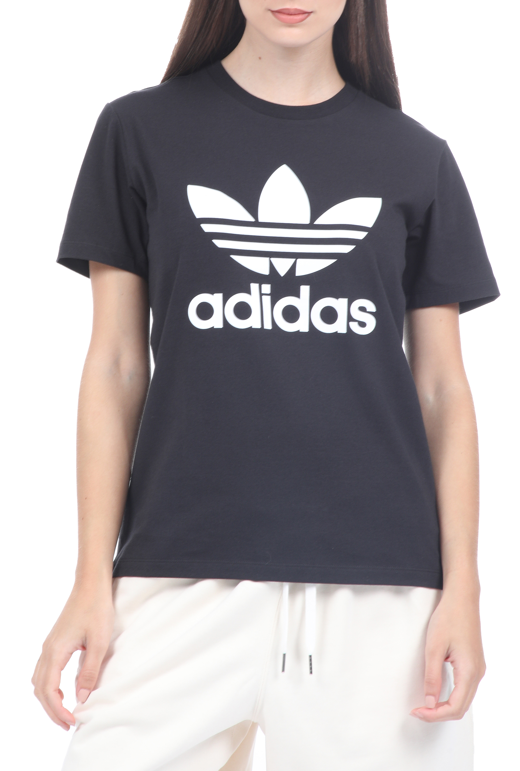adidas Originals – Γυναικεία κοντομάνικη μπλούζα Adidas Originals μαύρη 1810711.0-0073