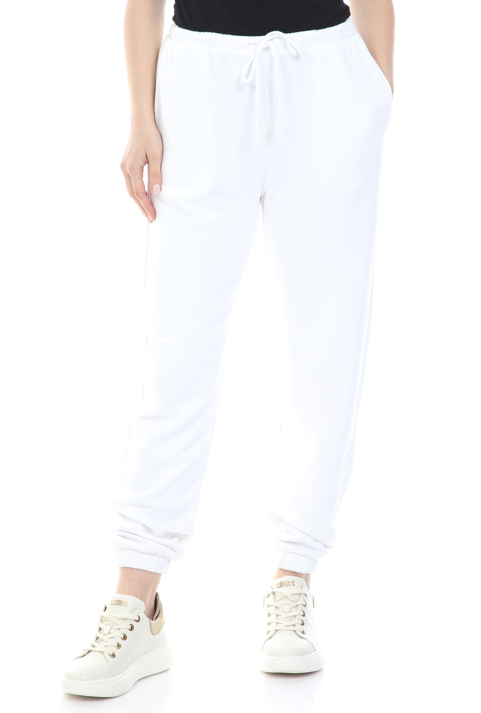 Γυναικεία/Ρούχα/Παντελόνια/Φόρμες AMERICAN VINTAGE - Γυναικείο παντελόνι φόρμας AMERICAN VINTAGE λευκό