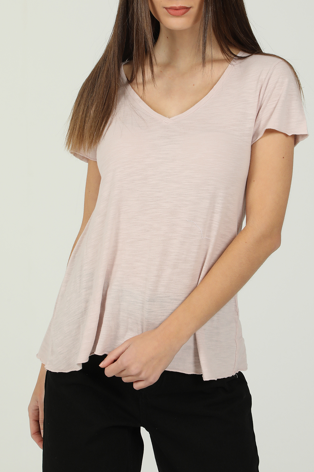 Γυναικεία/Ρούχα/Μπλούζες/Κοντομάνικες AMERICAN VINTAGE - Γυναικείο t-shirt AMERICAN VINTAGΕ ροζ