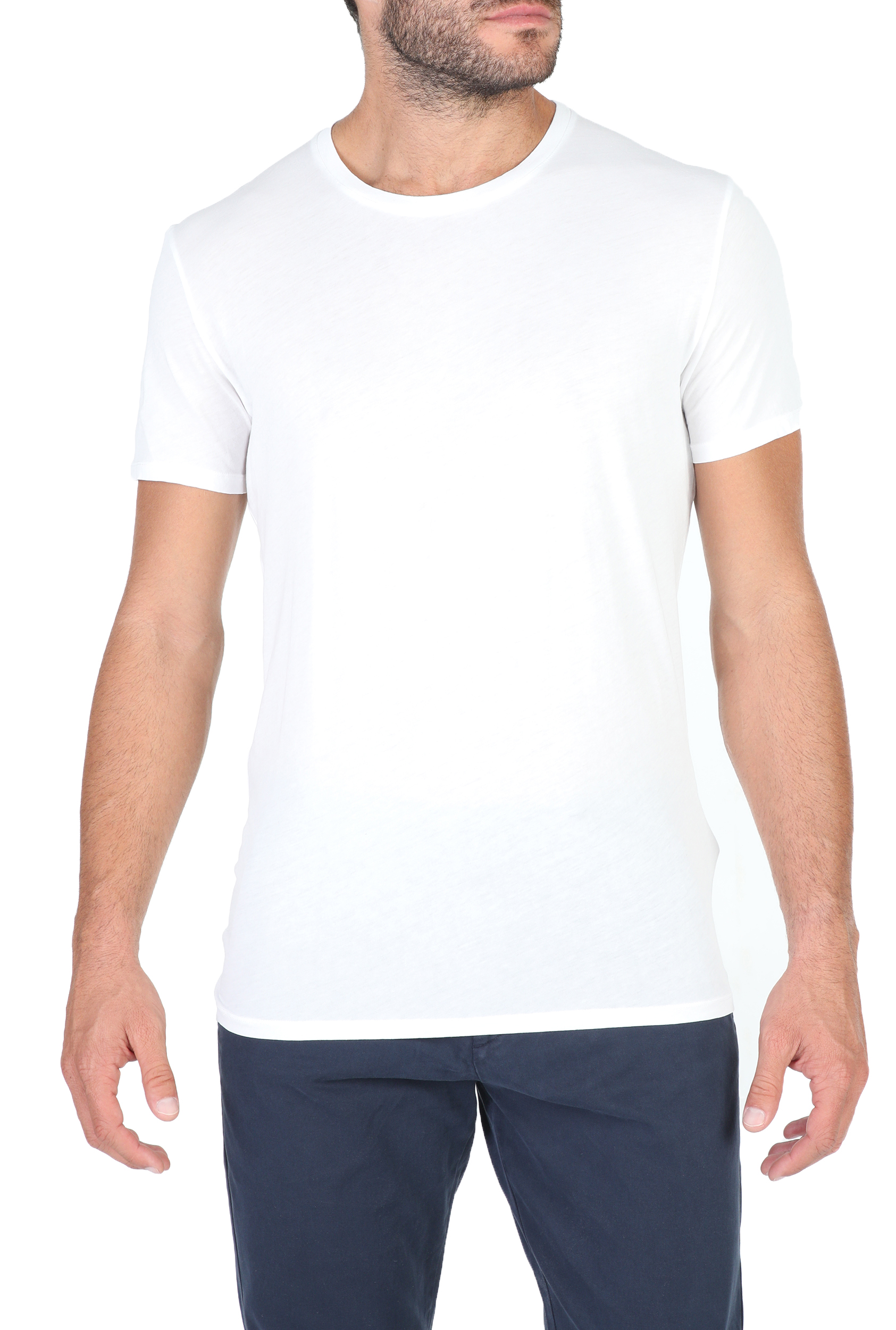 Ανδρικά/Ρούχα/Μπλούζες/Κοντομάνικες AMERICAN VINTAGE - Ανδρική κοντομάνικη μπλουζα AMERICAN VINTAGE λευκή