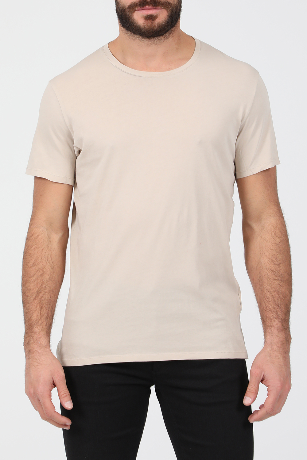 Ανδρικά/Ρούχα/Μπλούζες/Κοντομάνικες AMERICAN VINTAGE - Ανδρική κοντομάνικη μπλούζα AMERICAN VINTAGE μπεζ