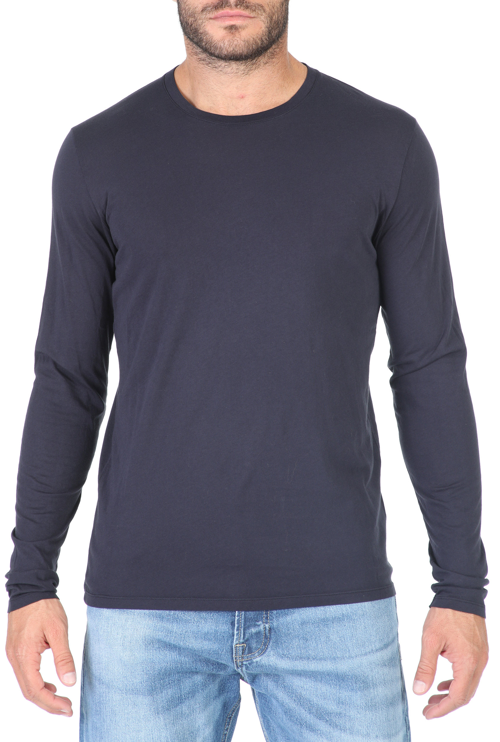 Ανδρικά/Ρούχα/Μπλούζες/Μακρυμάνικες AMERICAN VINTAGE - Ανδρική μακρυμάνικη μπλούζα AMERICAN VINTAGE μπλέ