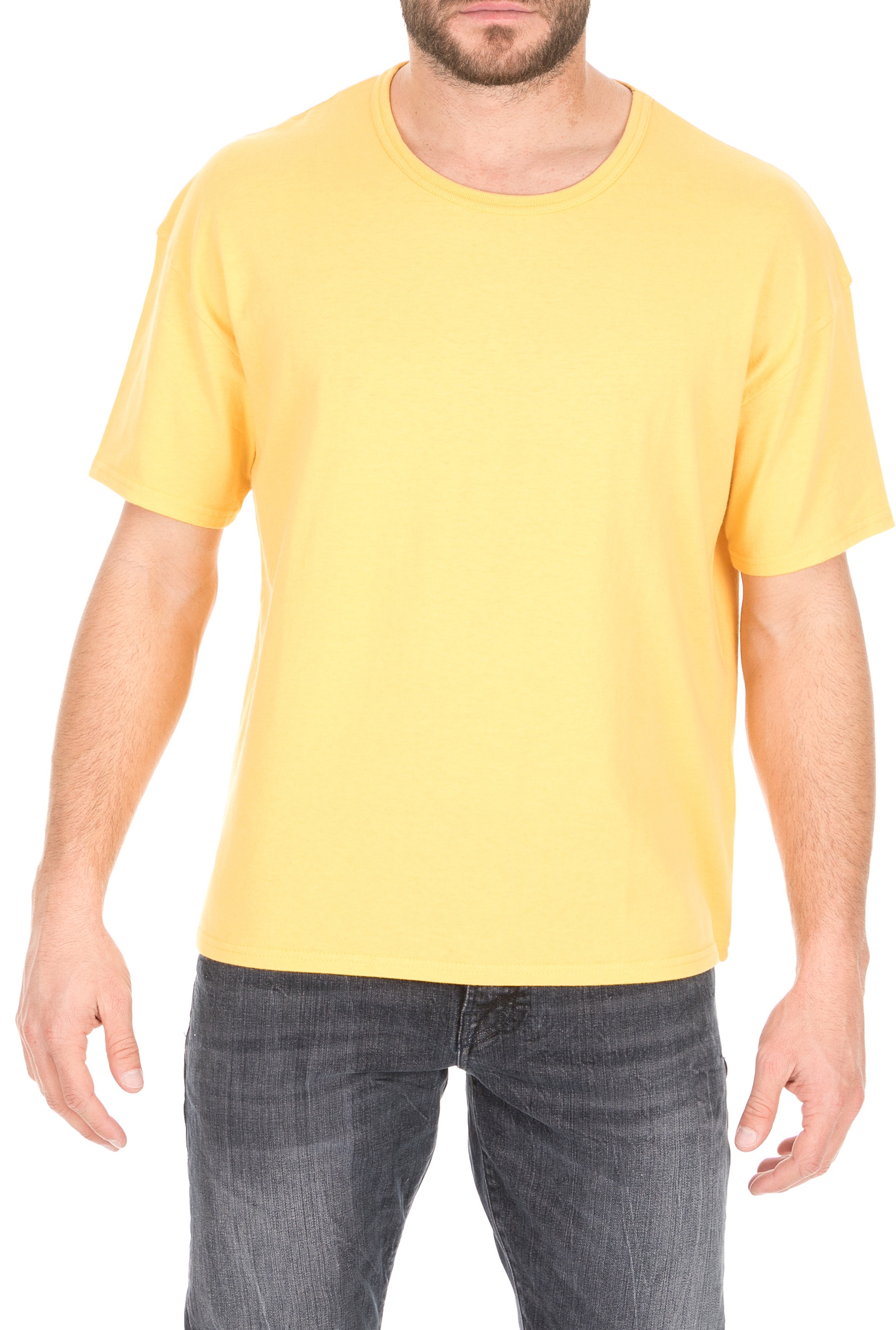 Ανδρικά/Ρούχα/Μπλούζες/Κοντομάνικες AMERICAN VINTAGE - Ανδρικό t-shirt AMERICAN VINTAGE πορτοκαλί