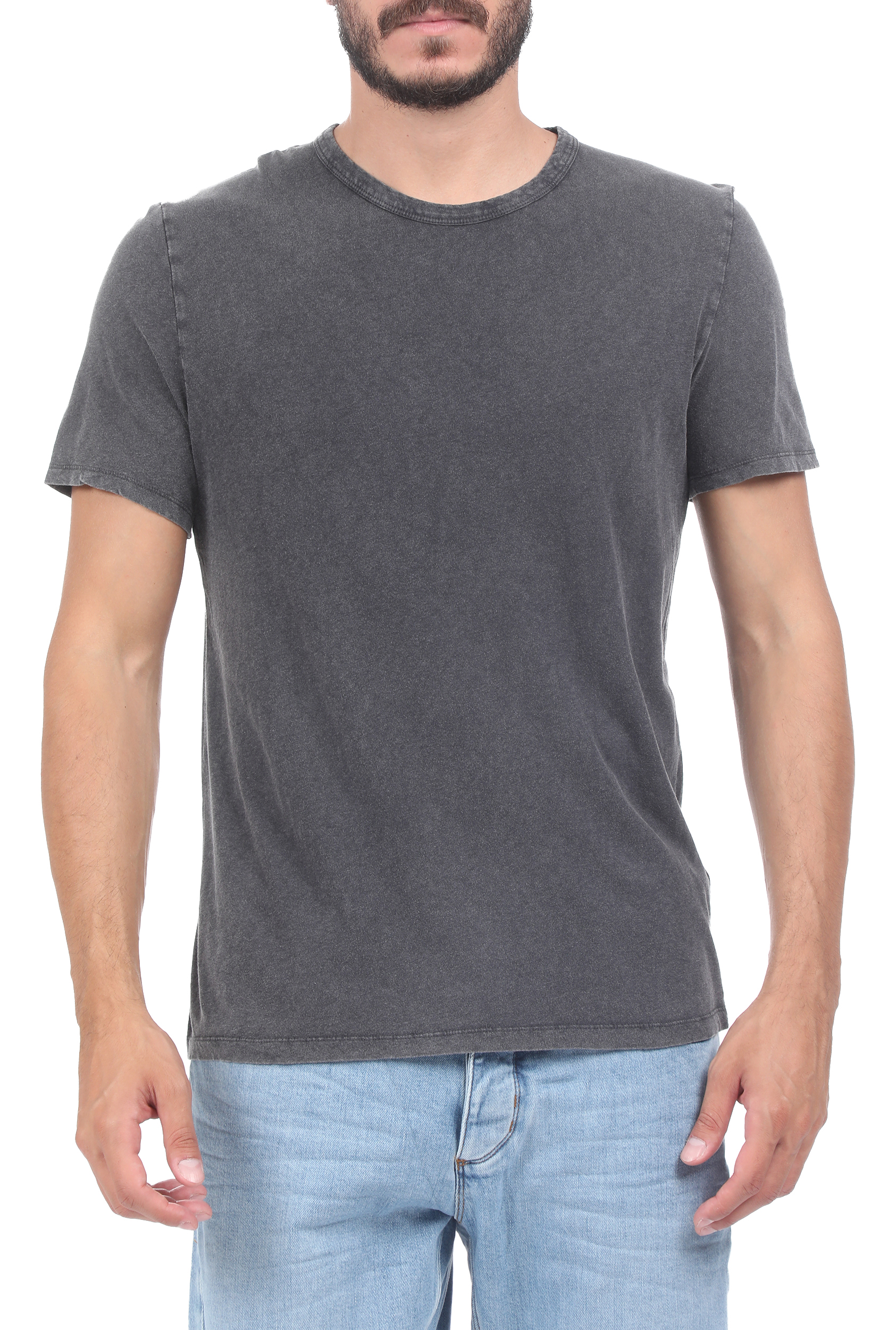 Ανδρικά/Ρούχα/Μπλούζες/Κοντομάνικες AMERICAN VINTAGE - Ανδρικό t-shirt AMERICAN VINTAGE ανθρακί