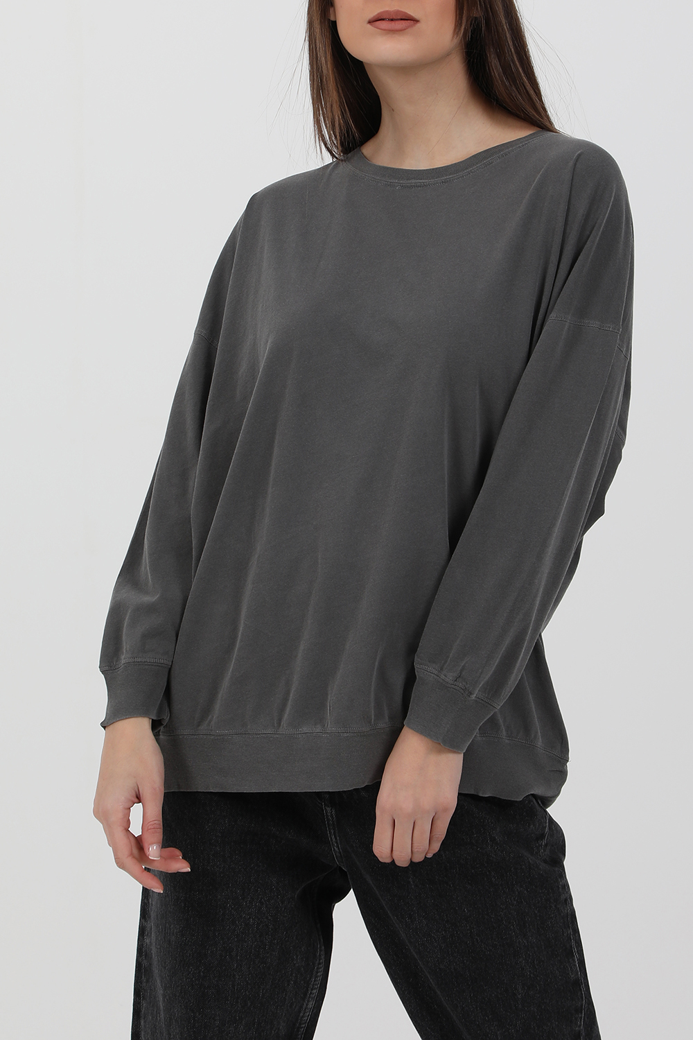 AMERICAN VINTAGE – Γυναικεία φούτερ μπλούζα AMERICAN VINTAGE VEGI03C AMERICAN μαύρη 1821904.0-7M7M