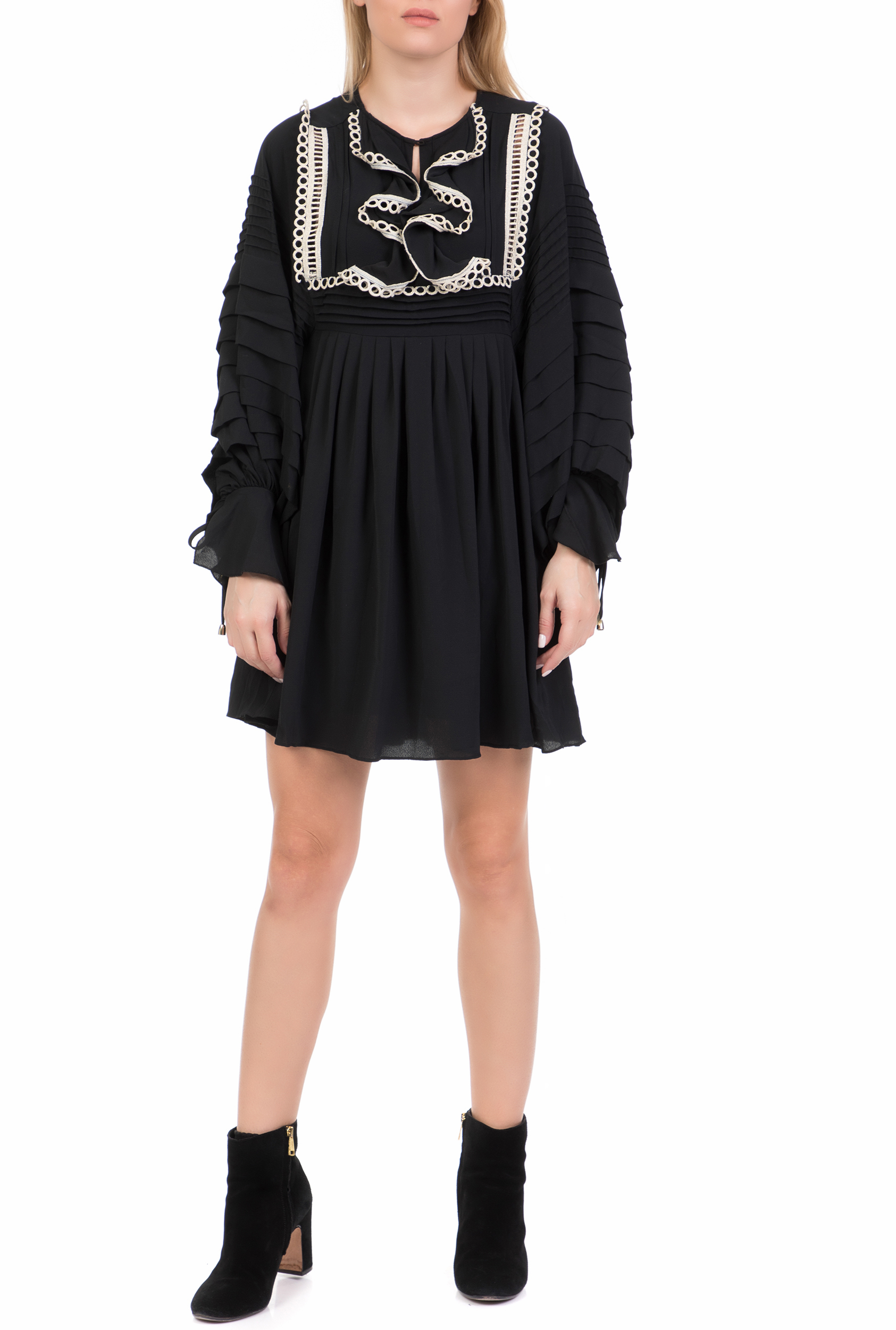 AMUSE – Γυναικειο mini φορεμα AMUSE μαυρο