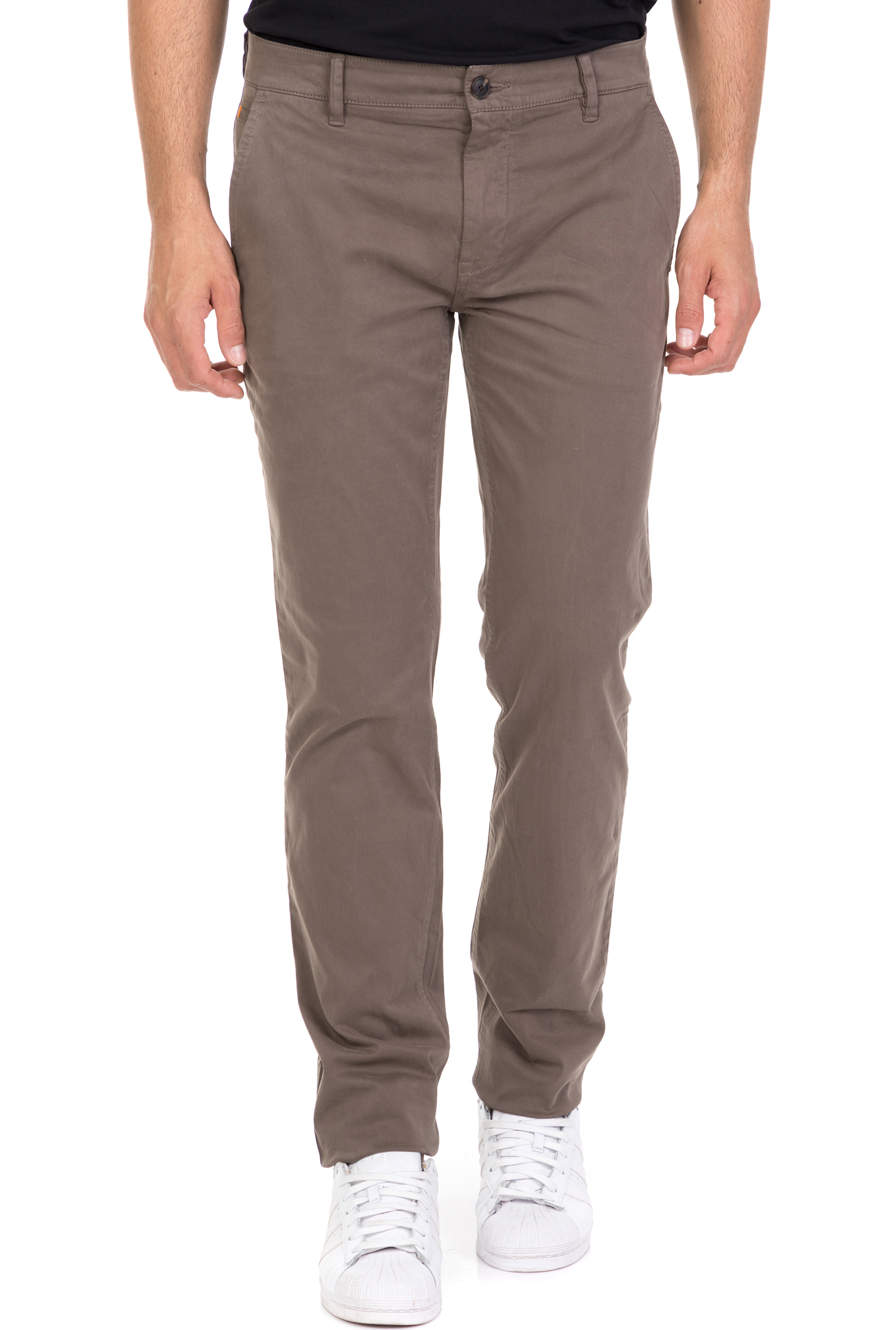 Ανδρικά/Ρούχα/Παντελόνια/Chinos BOSS - Ανδρικό chino παντελόνι BOSS Slim καφέ