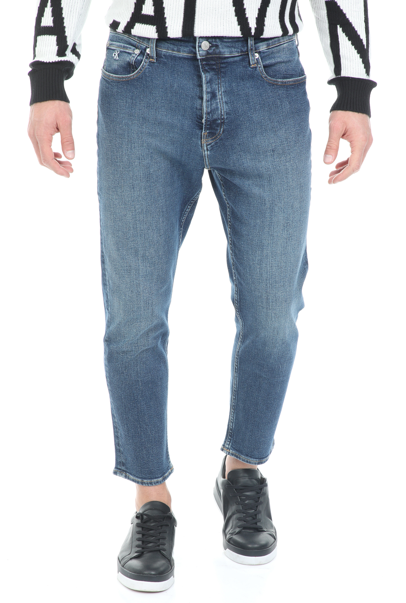 Ανδρικά/Ρούχα/Τζίν/Loose CALVIN KLEIN JEANS - Ανδρικό jean παντελόνι CALVIN KLEIN JEANS DAD μπλε