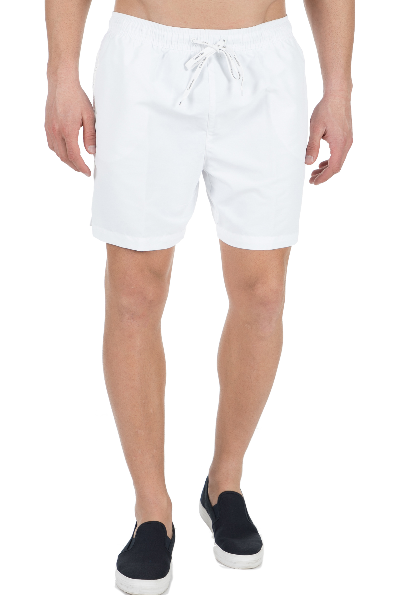 Ανδρικά/Ρούχα/Μαγιό/Σορτς CK UNDERWEAR - Ανδρικό μαγιό σορτς CK Underwear MEDIUM DRAWSTRING λευκό
