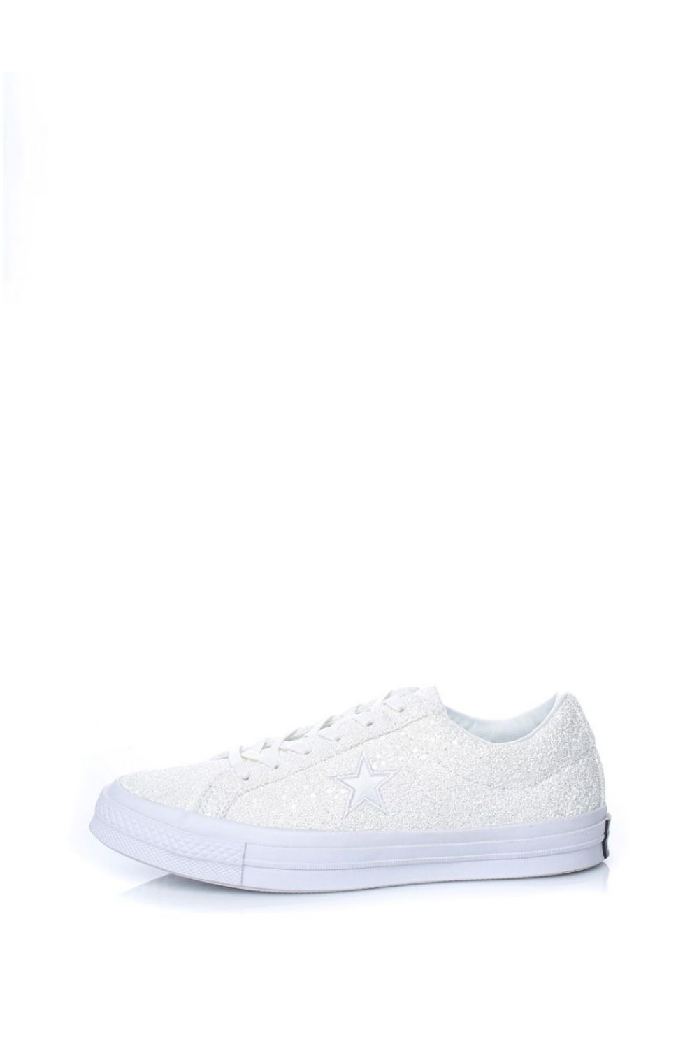 CONVERSE – Γυναικεία sneakers με glitter CONVERSE One Star λευκά