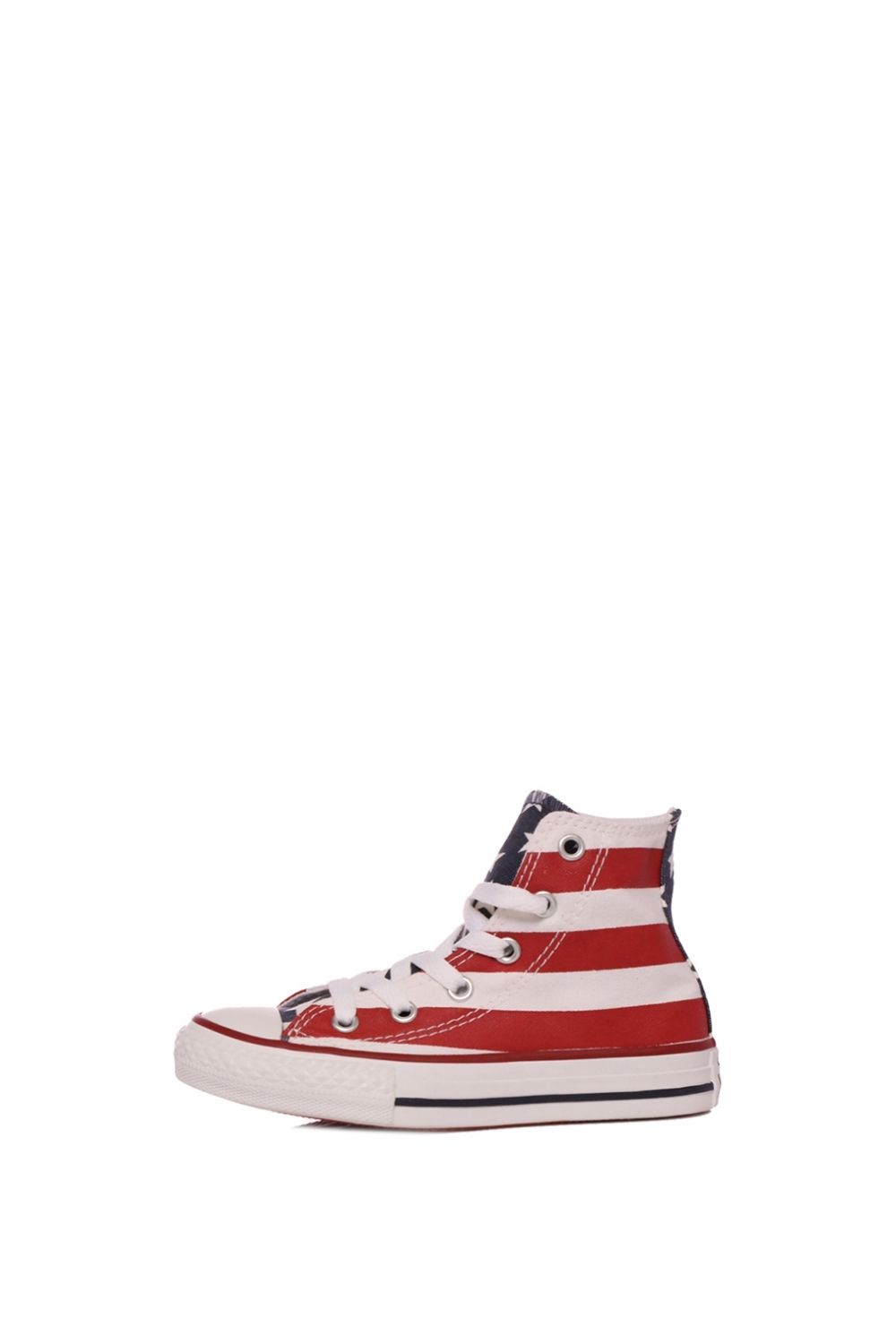 CONVERSE – Παιδικά ψηλά sneakers Chuck Taylor All Star Hi λευκά κόκκινα 1214142.0-1191