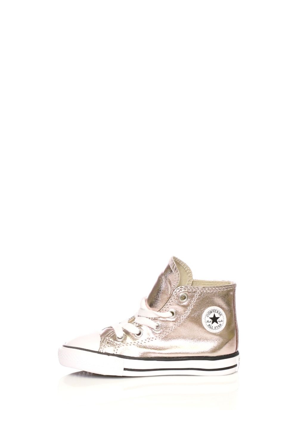 CONVERSE - Βρεφικά παπούτσια Converse Chuck Taylor All Star Hi ροζ μεταλλικό Παιδικά/Baby/Παπούτσια/Sneakers