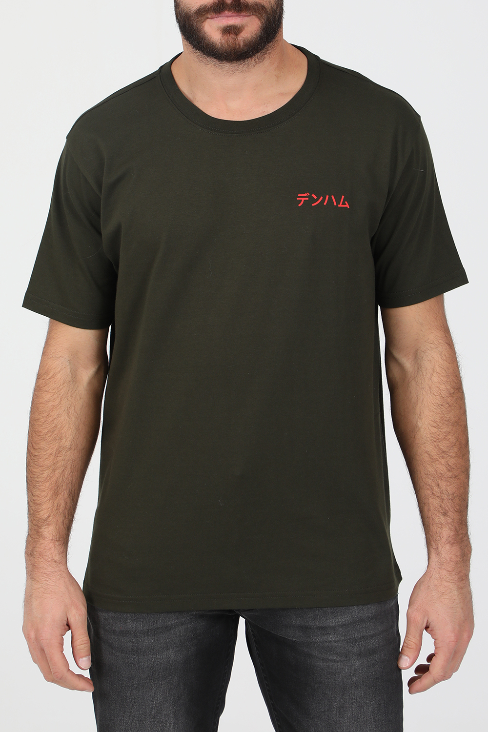Ανδρικά/Ρούχα/Μπλούζες/Κοντομάνικες DENHAM - Ανδρικό t-shirt DENHAM SNAKE REG μαύρο