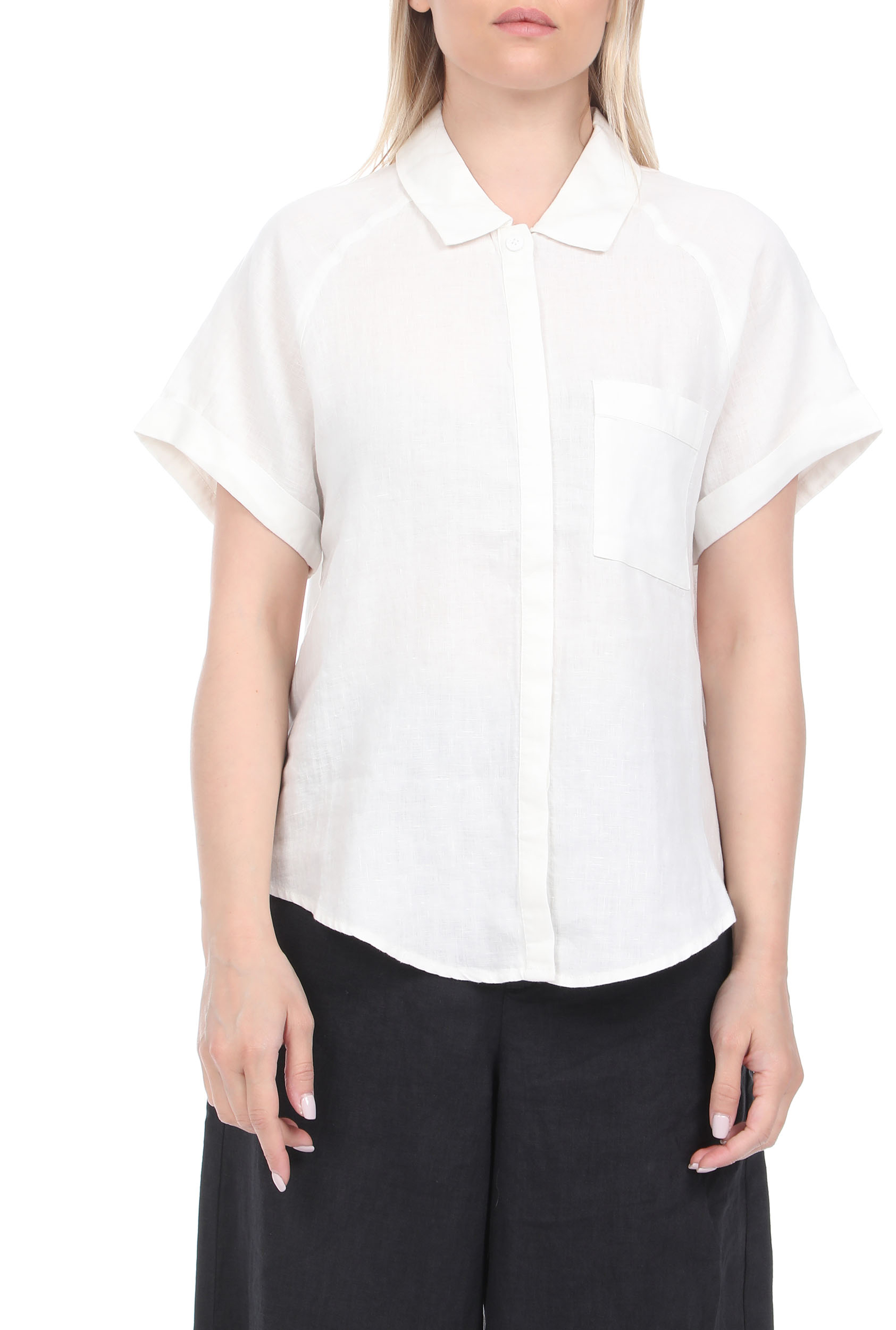 ECOALF – Γυναικείο λινό πουκάμισο ECOALF LYCHEE λευκό 1811420.0-0092