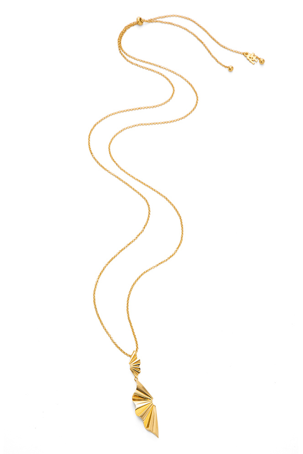 Γυναικεία/Αξεσουάρ/Κοσμήματα/Κολιέ FOLLI FOLLIE - Γυναικείο μακρύ κολιέ από ορείχαλκο FOLLI FOLLIE PLEATS BLISS χρυσό