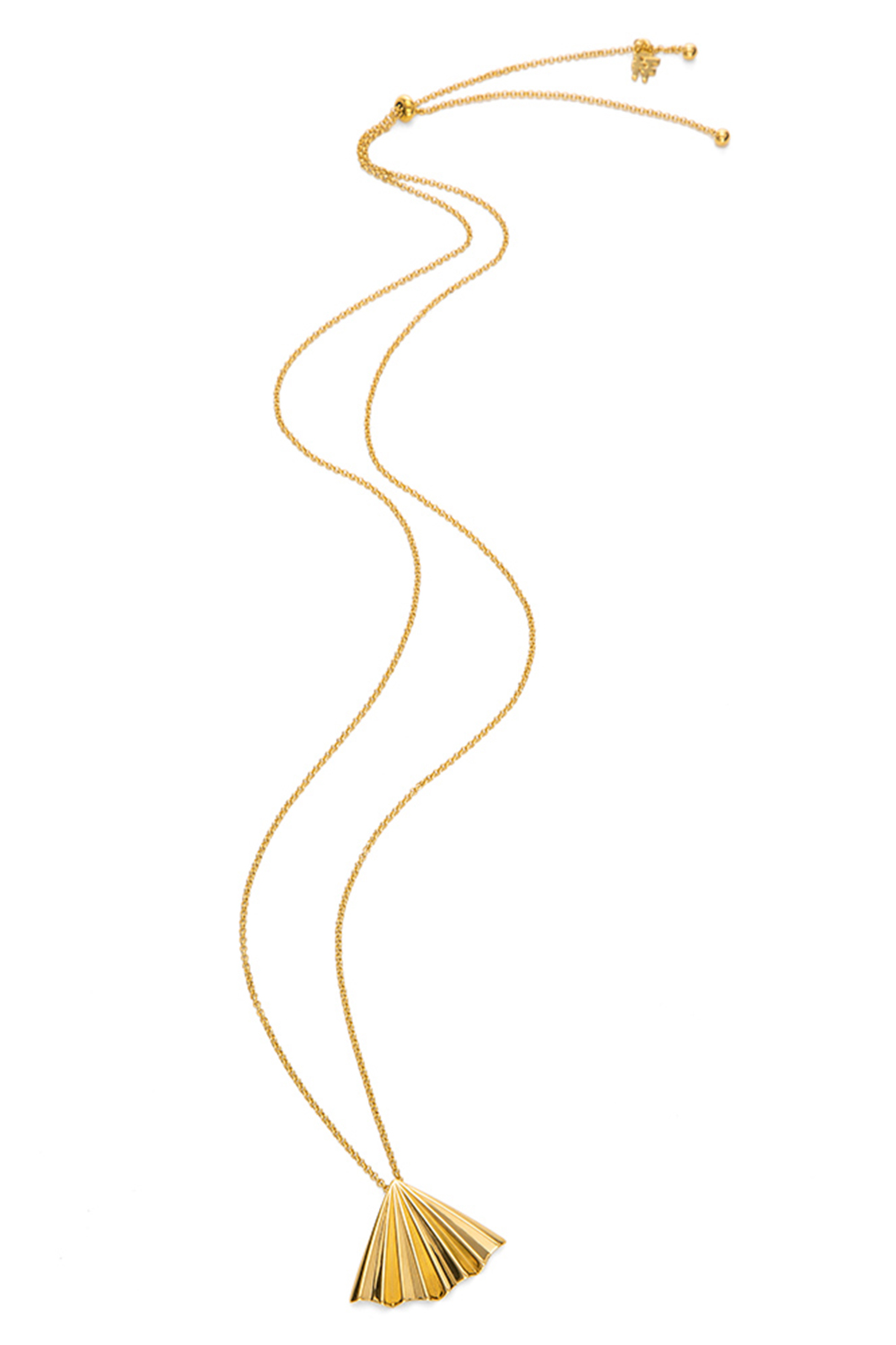 Γυναικεία/Αξεσουάρ/Κοσμήματα/Κολιέ FOLLI FOLLIE - Γυναικείο μακρύ κολιέ από ορείχαλκο FOLLI FOLLIE PLEATS BLISS χρυσό