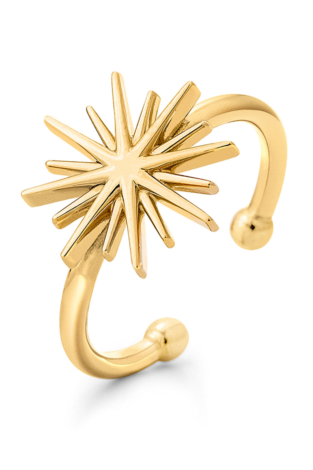 FOLLI FOLLIE – Γυναικείο ασημένιο δαχτυλίδι FOLLI FOLLIE WISHING ON χρυσό 1R19S026Y
