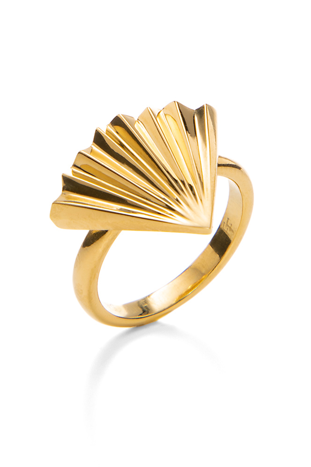 Γυναικεία/Αξεσουάρ/Κοσμήματα/Δαχτυλίδια FOLLI FOLLIE - Γυναικείο δαχτυλίδι από ορείχαλκο FOLLI FOLLIE PLEAT BLISS χρυσό