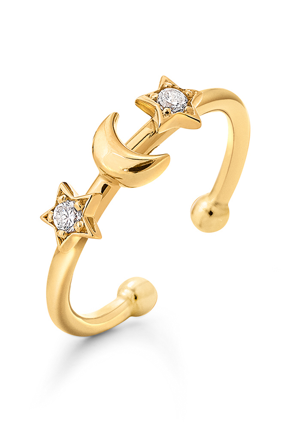 Γυναικεία/Αξεσουάρ/Κοσμήματα/Δαχτυλίδια FOLLI FOLLIE - Γυναικείο ασημένιο δαχτυλίδι FOLLI FOLLIE WISHING ON χρυσό