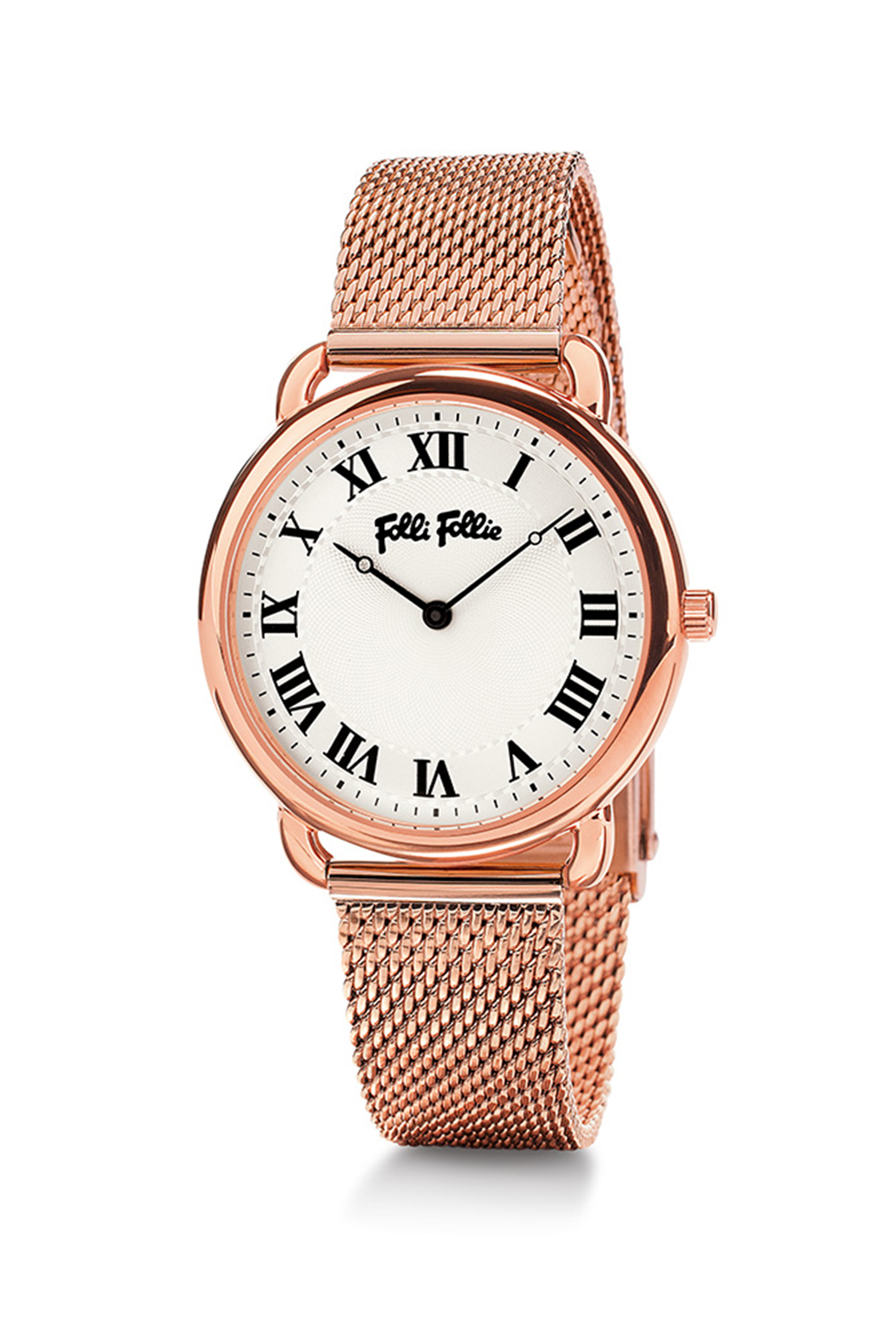 FOLLI FOLLIE – Γυναικείο ρολόι από ατσάλι FOLLI FOLLIE PERFECT MATCH ροζ χρυσό WF16R013BPS-XX