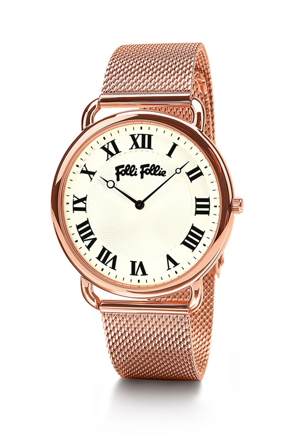 Γυναικεία/Αξεσουάρ/Ρολόγια/Μπρασελέ FOLLI FOLLIE - Γυναικείο ρολόι από ατσάλι FOLLI FOLLIE PERFECT MATCH ροζ χρυσό