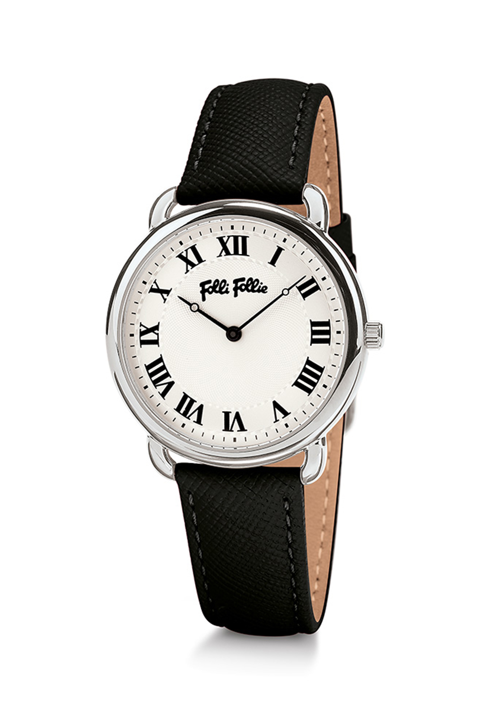FOLLI FOLLIE – Γυναικείο ρολόι με δερμάτινο λουράκι FOLLI FOLLIE PERFECT MATCH μαύρο WF16T013SPS-BK