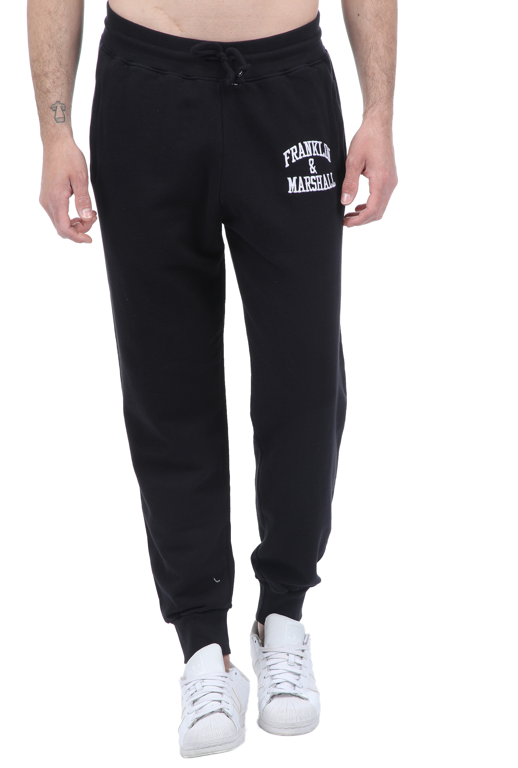Ανδρικά/Ρούχα/Αθλητικά/Φόρμες FRANKLIN & MARSHALL - Ανδρικό παντελόνι φόρμας FRANKLIN & MARSHALL μαύρο