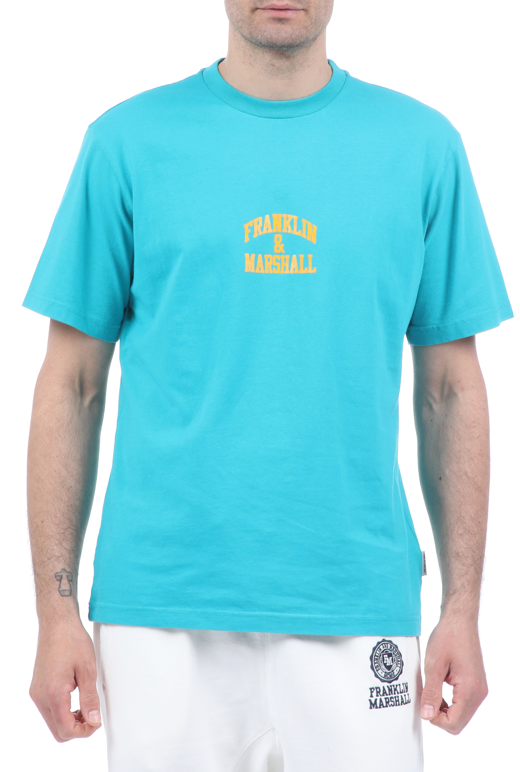 Ανδρικά/Ρούχα/Μπλούζες/Κοντομάνικες FRANKLIN & MARSHALL - Ανδρικό t-shirt FRANKLIN & MARSHALL μπλε