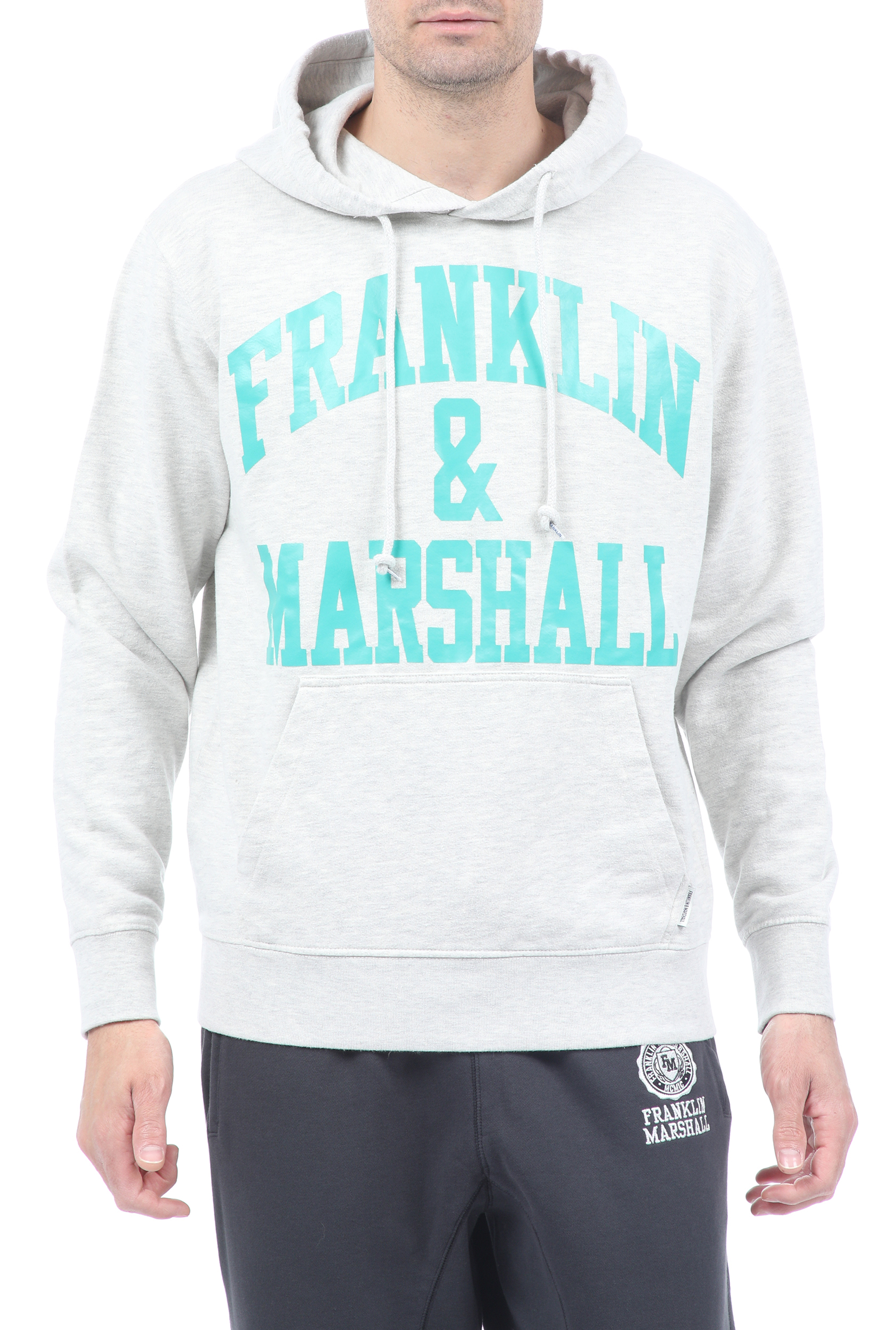 Ανδρικά/Ρούχα/Φούτερ/Μπλούζες FRANKLIN & MARSHALL - Ανδρική φούτερ μπλούζα FRANKLIN & MARSHALL γκρι μπλε