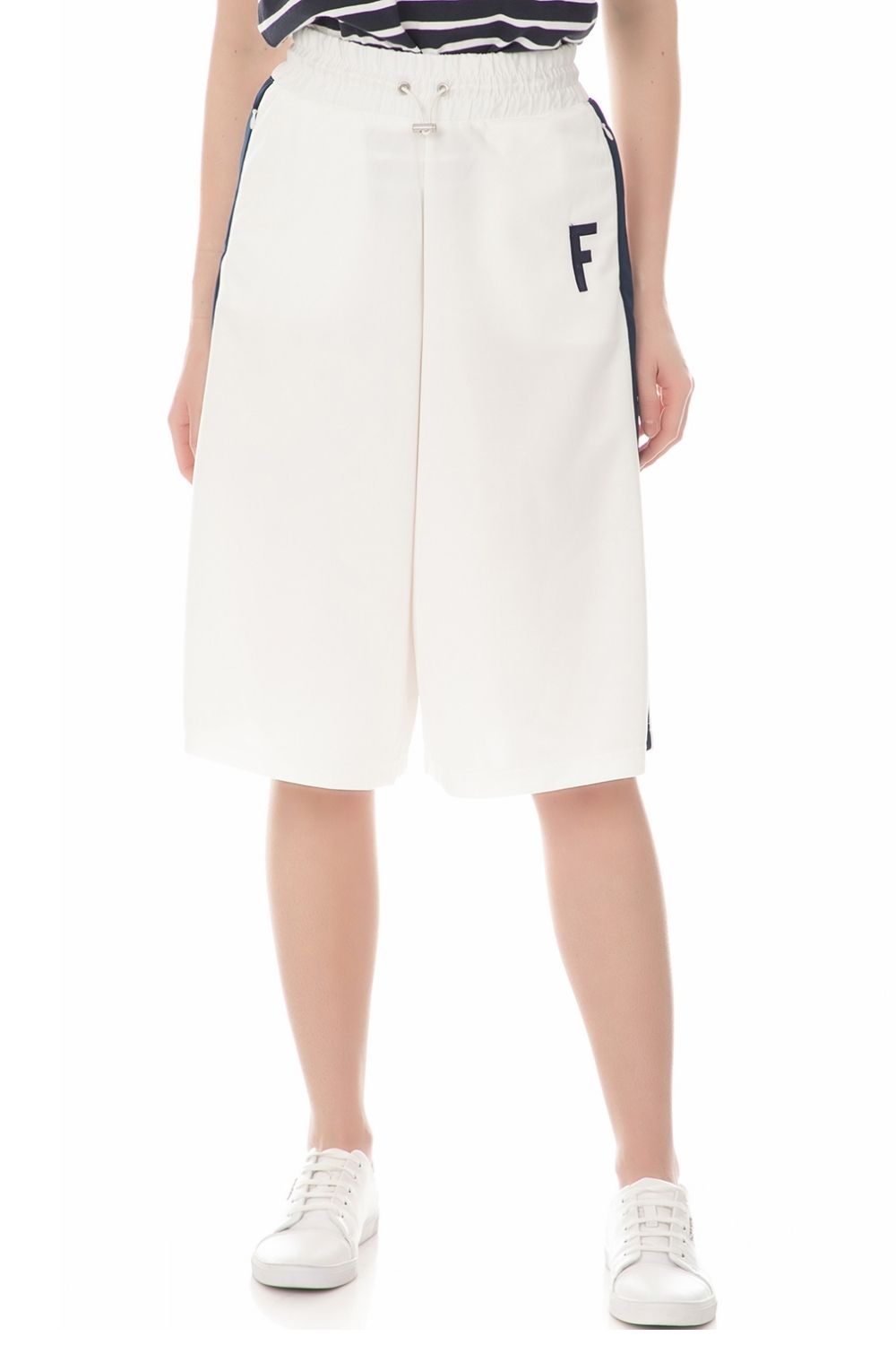 Γυναικεία/Ρούχα/Παντελόνια/Φόρμες FRANKLIN & MARSHALL - Γυναικείο παντελόνι φόρμας FRANKLIN & MARSHALL λευκό
