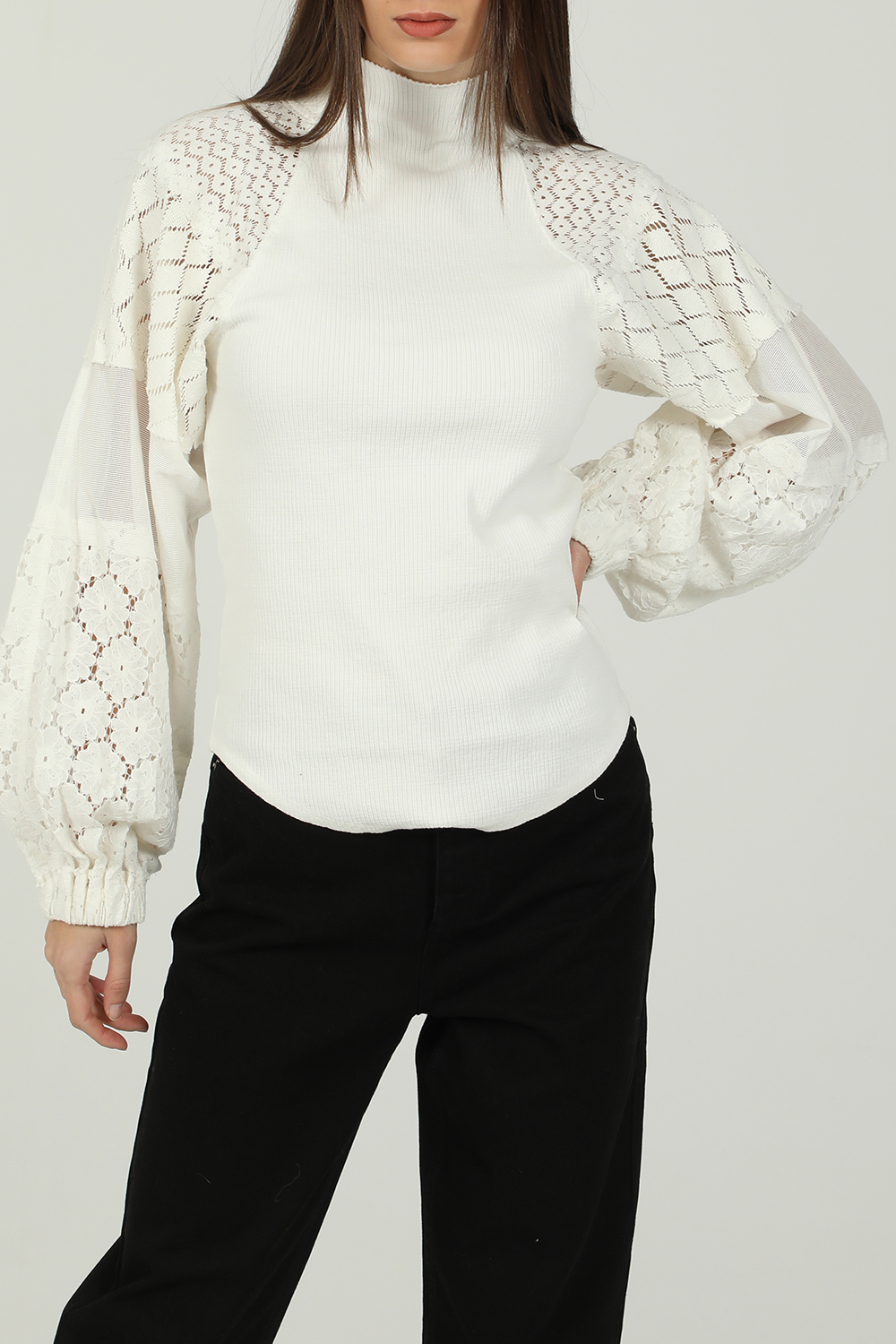 FREE PEOPLE COLLECTION – Γυναικεία μπλούζα FREE PEOPLE off white 1825861.0-00M6