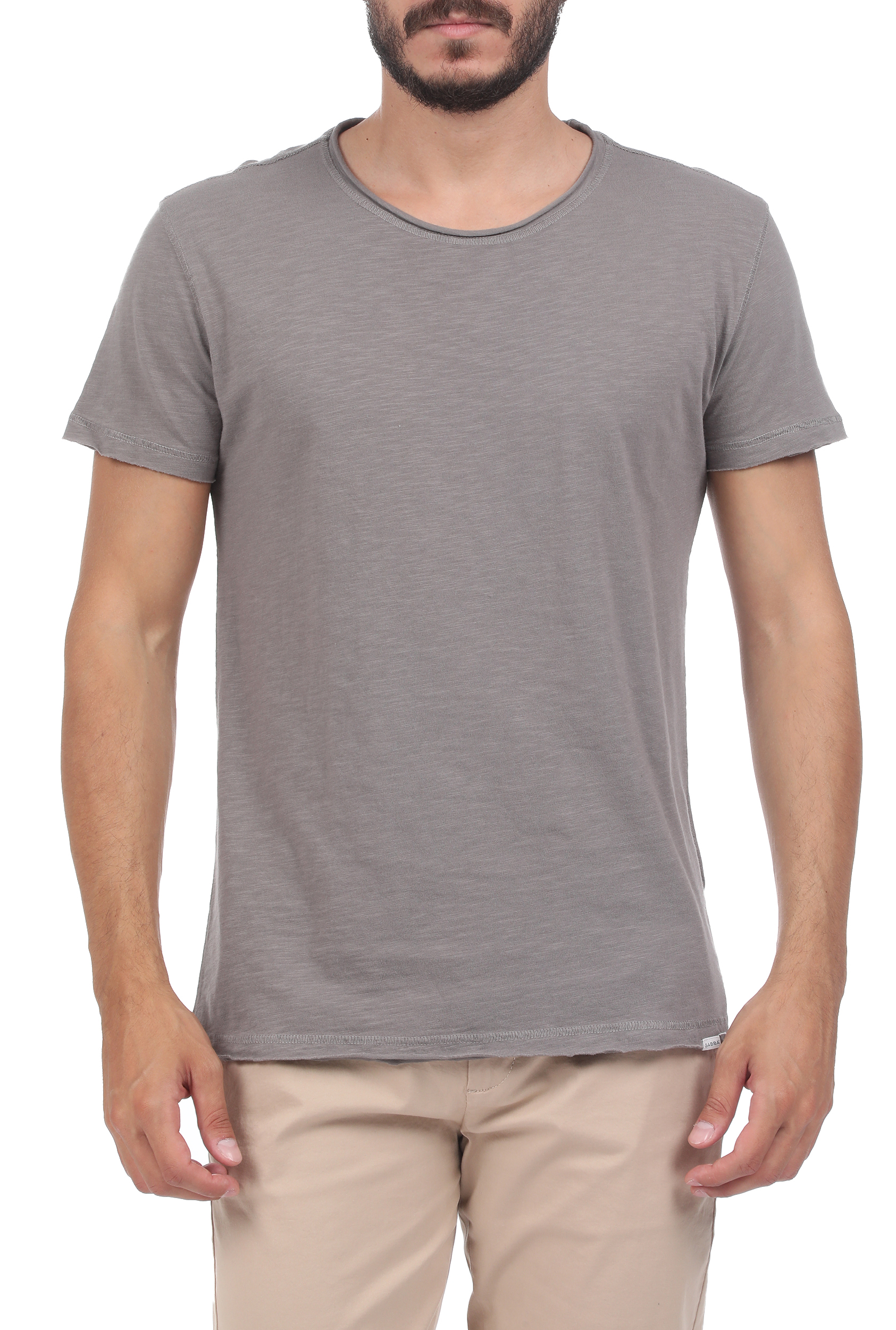 Ανδρικά/Ρούχα/Μπλούζες/Κοντομάνικες GABBA - Ανδρικό t-shirt GABBA Konrad Straight γκρι