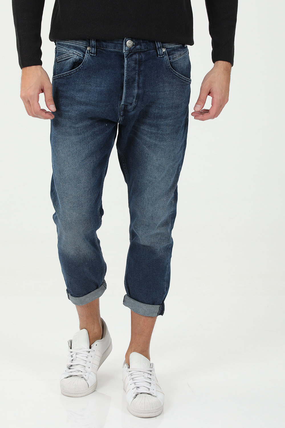 Ανδρικά/Ρούχα/Τζίν/Skinny GABBA - Ανδρικό jean παντελόνι GABBA Alex K3868 μπλε