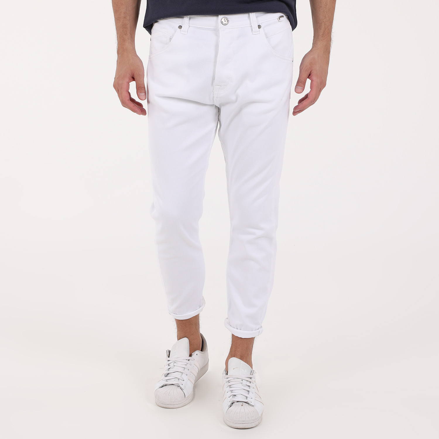 Ανδρικά/Ρούχα/Τζίν/Straight GABBA - Ανδρικό jean παντελόνι GABBA Alex λευκό