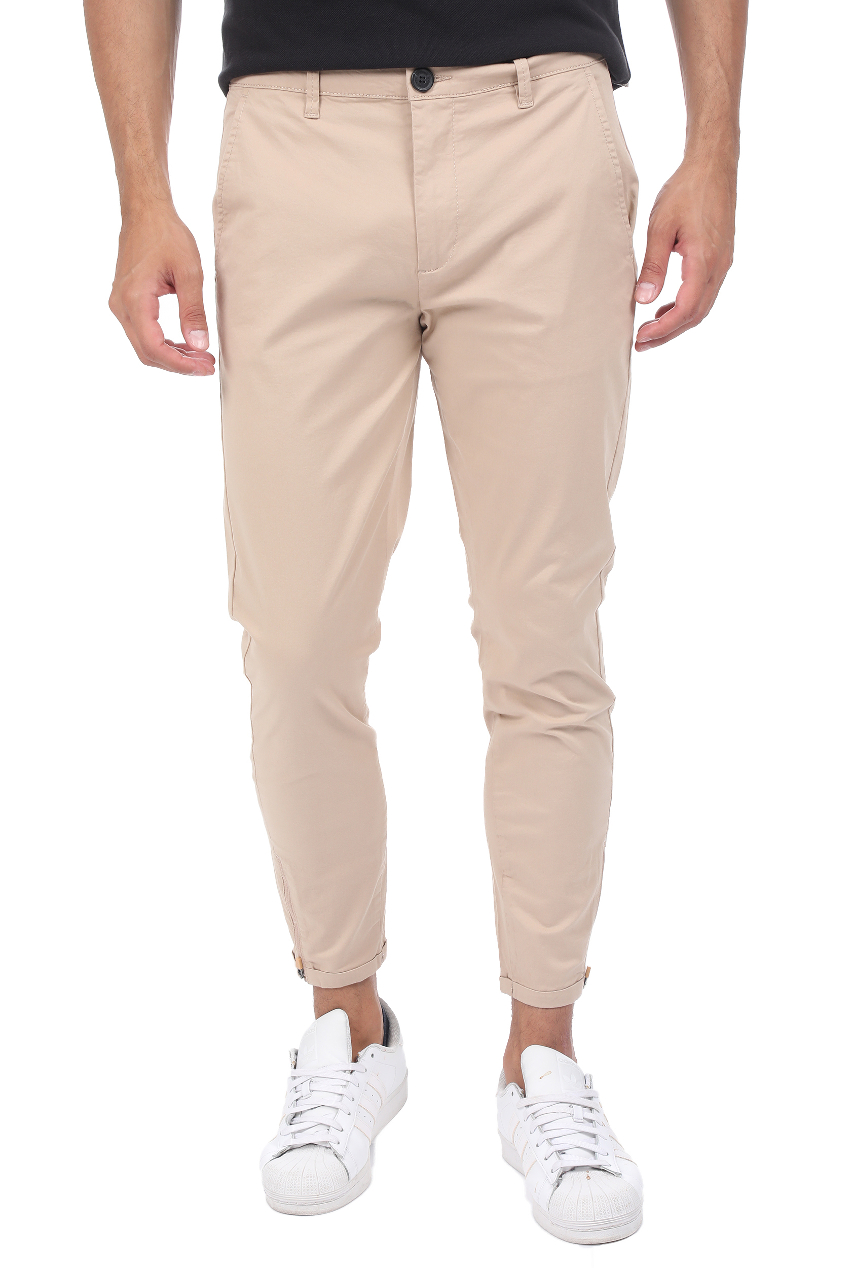 Ανδρικά/Ρούχα/Παντελόνια/Chinos GABBA - Ανδρικό παντελόνι GABBA Pisa Lit μπεζ