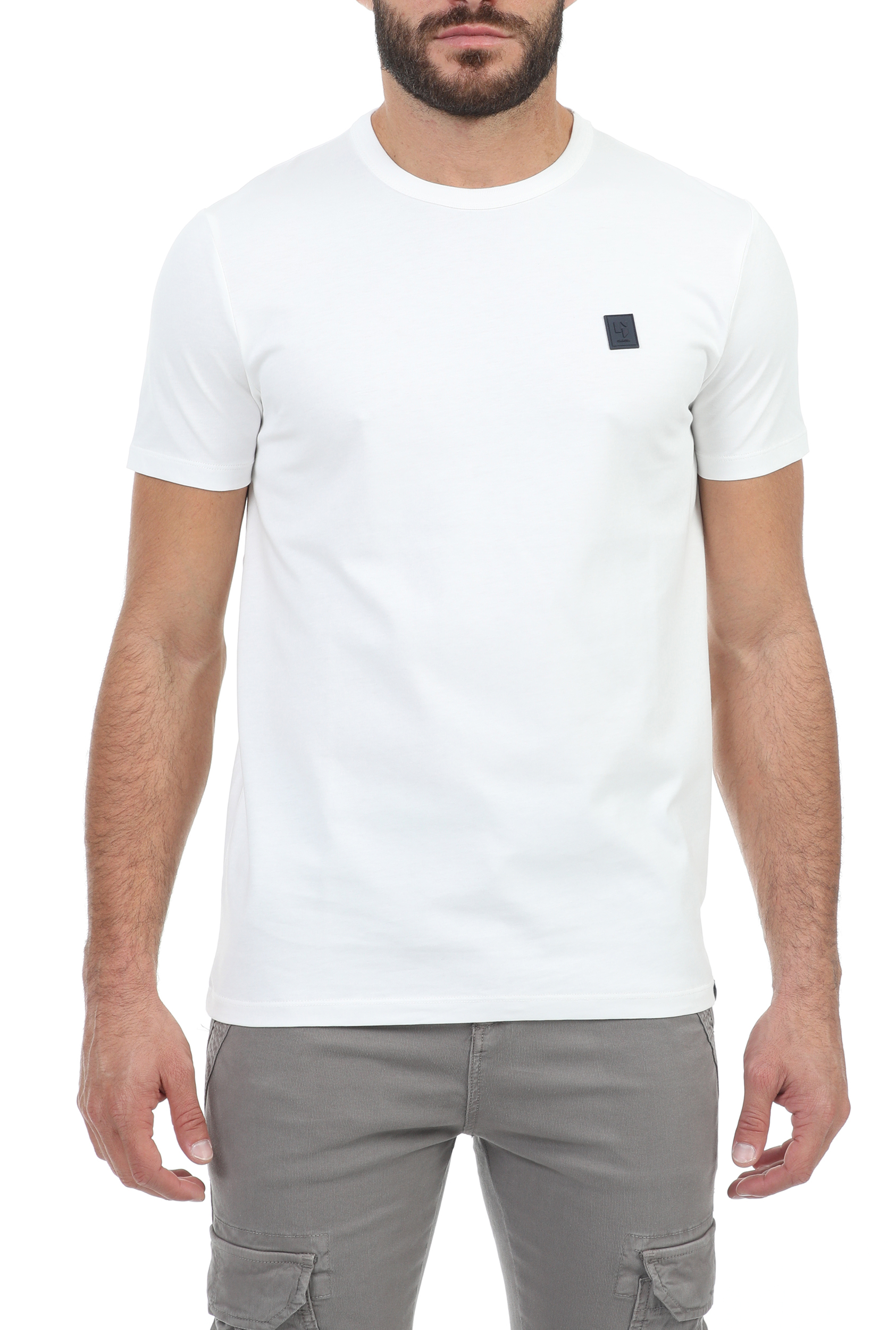 Ανδρικά/Ρούχα/Μπλούζες/Κοντομάνικες GARCIA JEANS - Ανδρικό t-shirt GARCIA JEANS λευκό