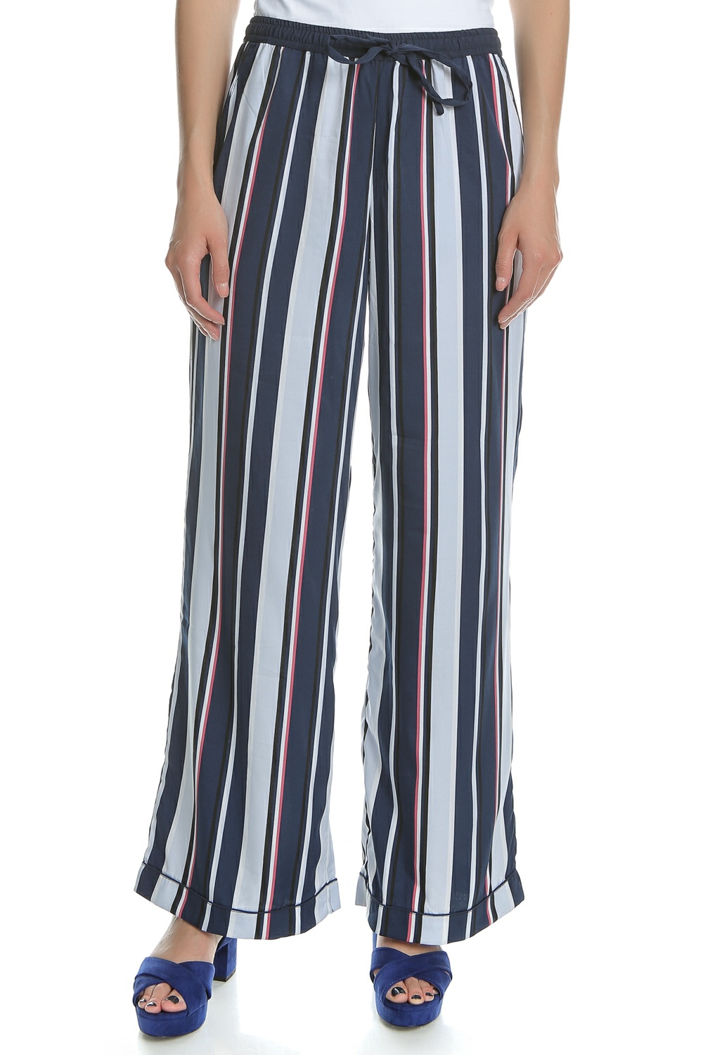 Γυναικεία/Ρούχα/Παντελόνια/Παντελόνες GARCIA JEANS - Γυναικεία παντελόνα Garcia Jeans μπλε - κόκκινη - λευκή
