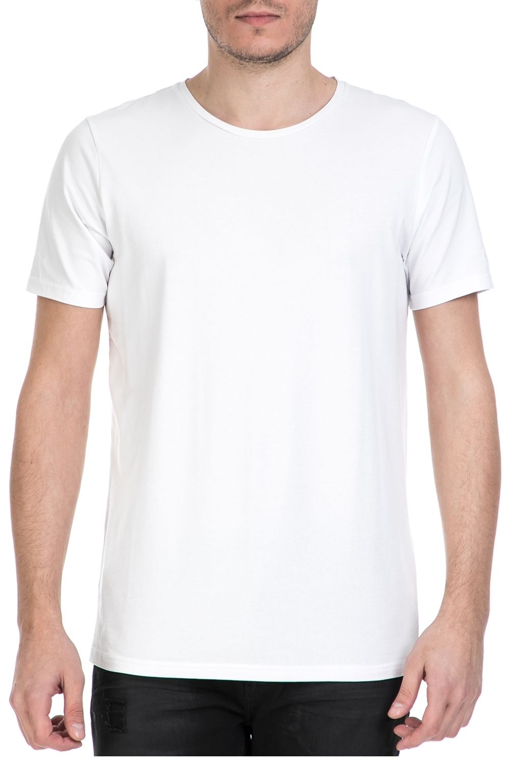 GARCIA JEANS - Κοντομάνικη μπλούζα GARCIA JEANS λευκή Ανδρικά/Ρούχα/Μπλούζες/Κοντομάνικες