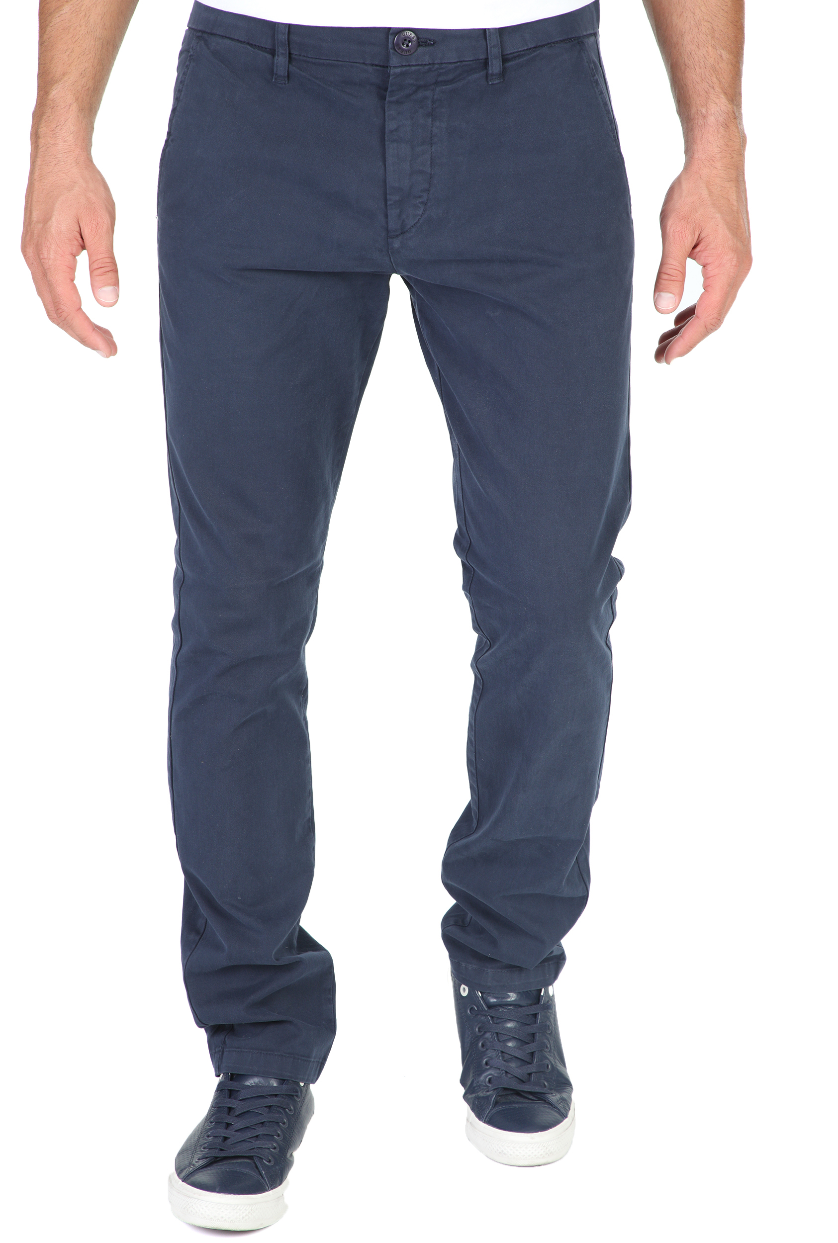 GUESS - Ανδρικό παντελόνι chino GUESS MYRON MID TWILL μπλε