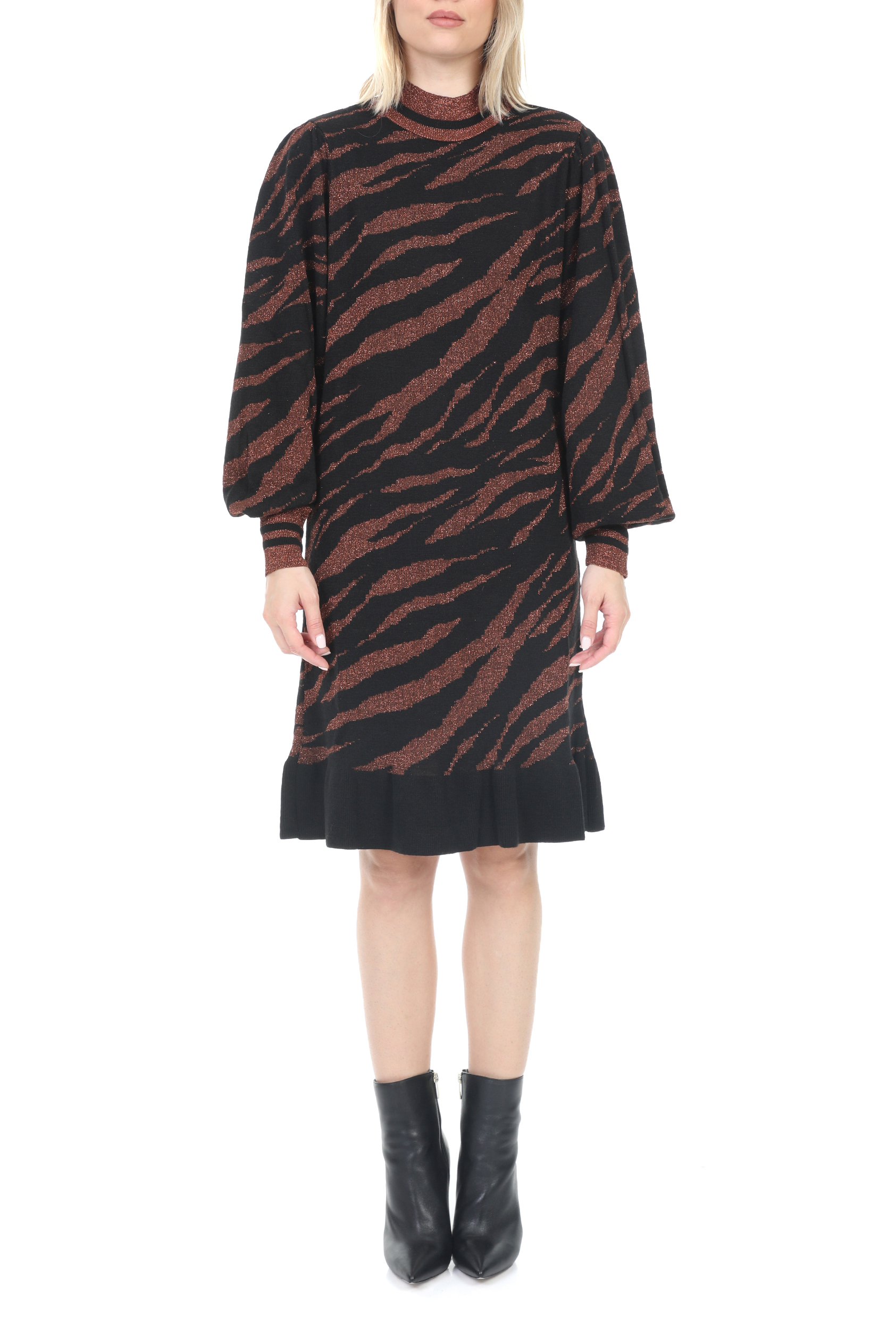 KOCCA – Γυναικειο mini φορεμα KOCCA GUARDIAN μαυρο καφε