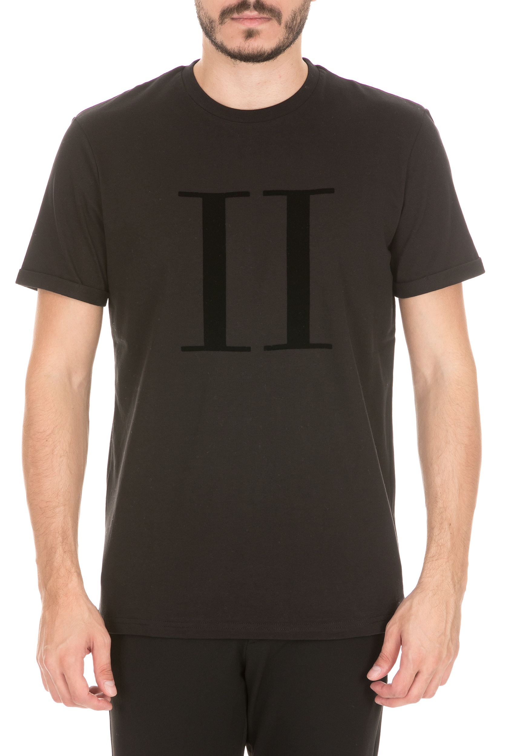 LES DEUX - Ανδρική κοντομάνικη μπλούζα LES DEUX ENCORE μαύρη Ανδρικά/Ρούχα/Μπλούζες/Κοντομάνικες