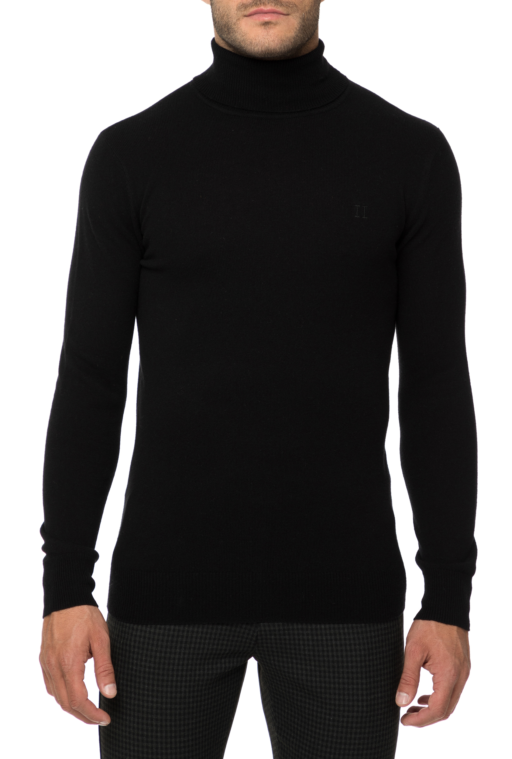 Ανδρικά/Ρούχα/Πλεκτά-Ζακέτες/Μπλούζες LES DEUX - Ανδρική ζιβάγκο μπλούζα LES DEUX μαύρη