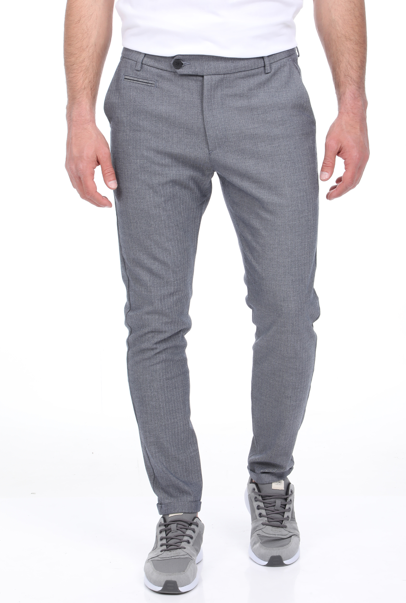 LES DEUX – Ανδρικό παντελόνι LES DEUX Malus Suit Pants μπλε γκρι 1811352.0-1E88