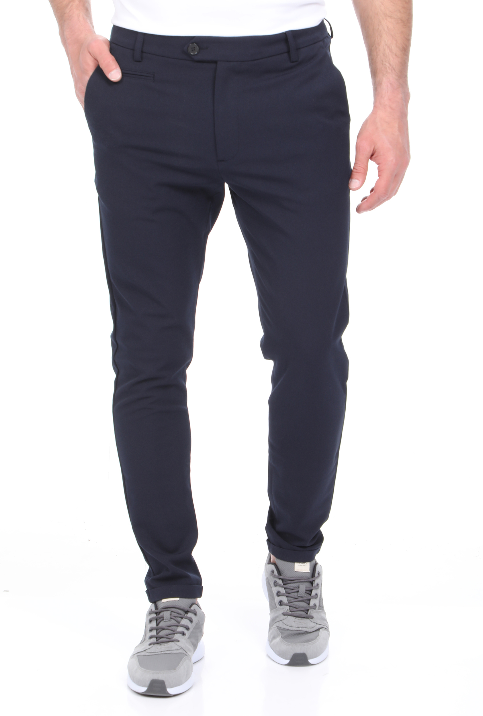 Ανδρικά/Ρούχα/Παντελόνια/Ισια Γραμμή LES DEUX - Ανδρικό παντελόνι κοστουμιού LES DEUX Como LIGHT Suit Pants μπλε