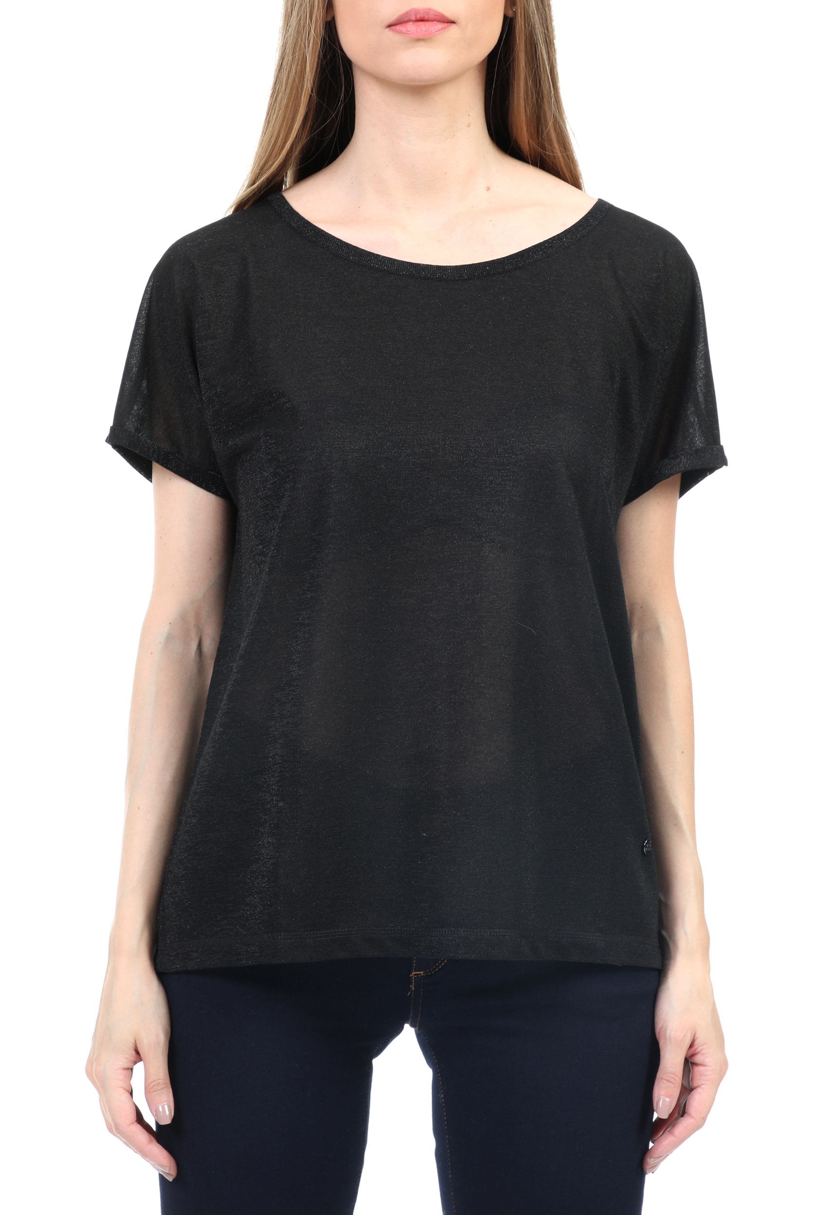 Γυναικεία/Ρούχα/Μπλούζες/Κοντομάνικες MOS MOSH - Γυναικεία κοντομάνικη μπλούζα MOS MOSH Kay Tee μαύρο