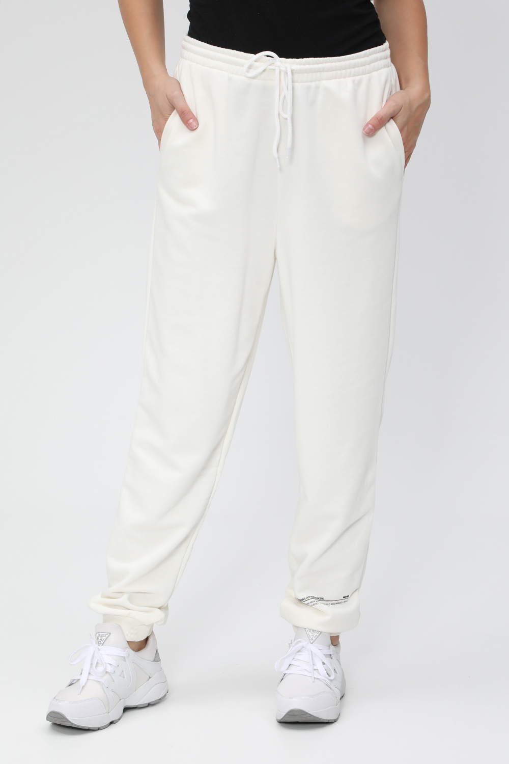 Γυναικεία/Ρούχα/Παντελόνια/Φόρμες NA-KD - Γυναικείο παντελόνι φόρμας NA-KD λευκό