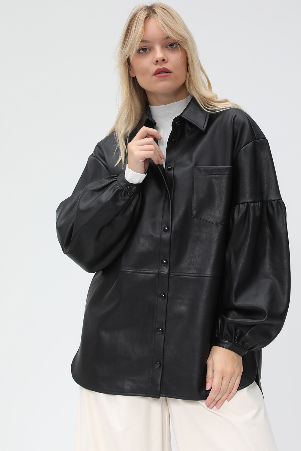 NA-KD – Γυναικείο πουκάμισο NA-KD μαύρο 1826111.0-0071