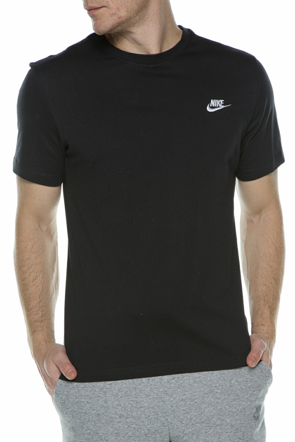 Ανδρικά/Ρούχα/Αθλητικά/T-shirt NIKE - Ανδρικό t-shirt NIKE NSW CLUB μαύρο